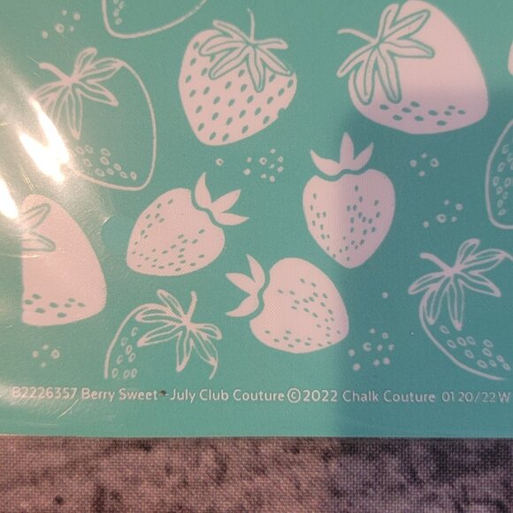 Berry Sweet Days of Summer ~ Reuseable silk screen stencil 8 1/2 x 11 - Picture 2 of 2